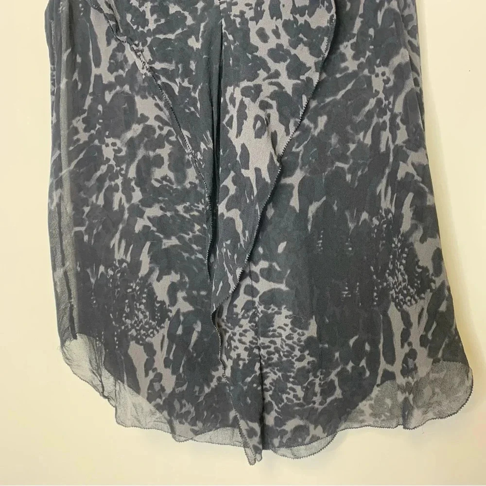 BABATON Aritizia Leopard Animal Print 100%  Silk Sleeveless Top Size XS - Picture 5 of 8
